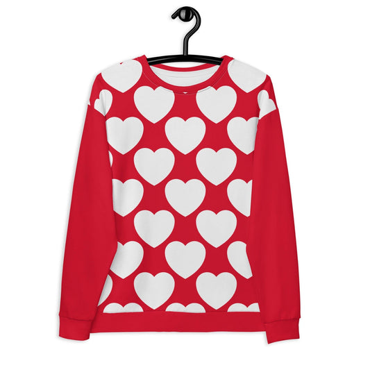 ELLIE LOVE red white - Sweatshirt | SHALMIAK
