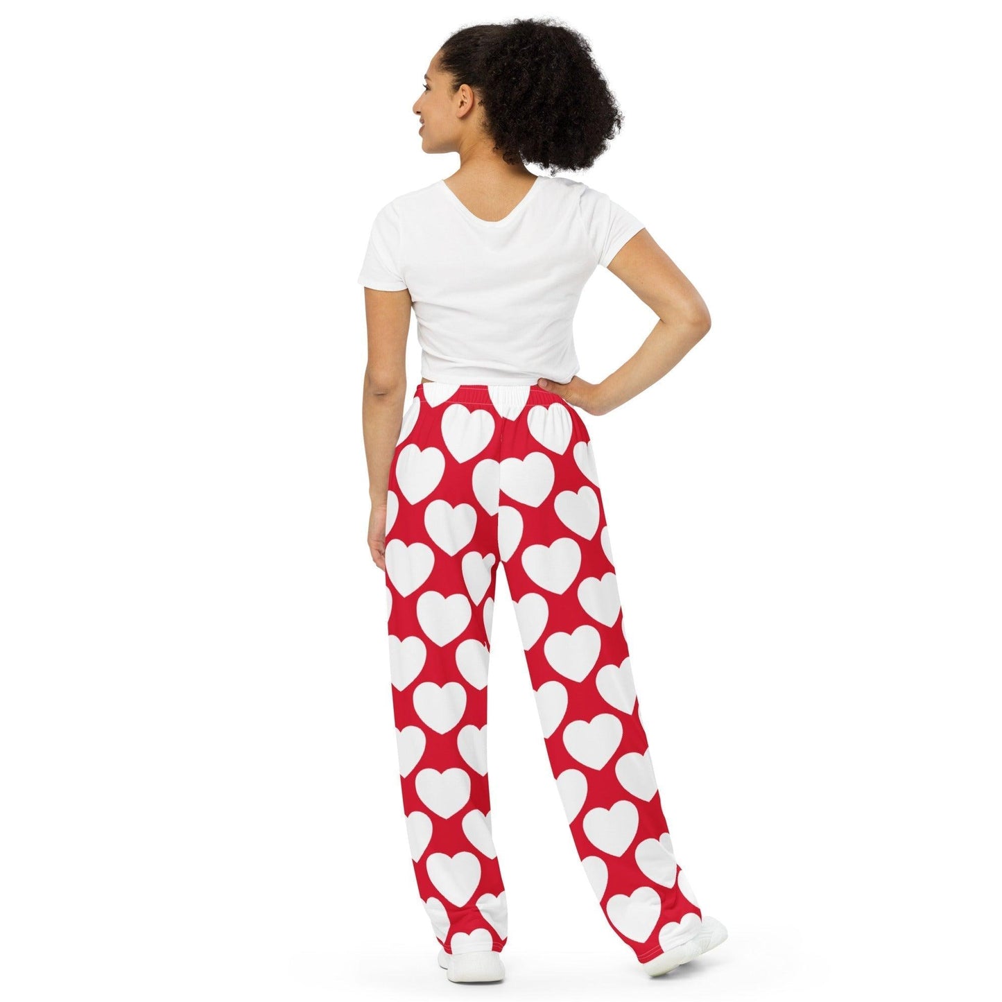 ELLIE LOVE red white - Pants | SHALMIAK
