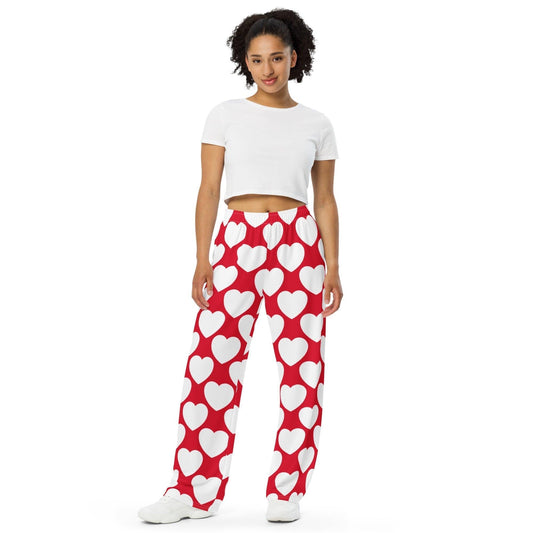 ELLIE LOVE red white - Pants | SHALMIAK