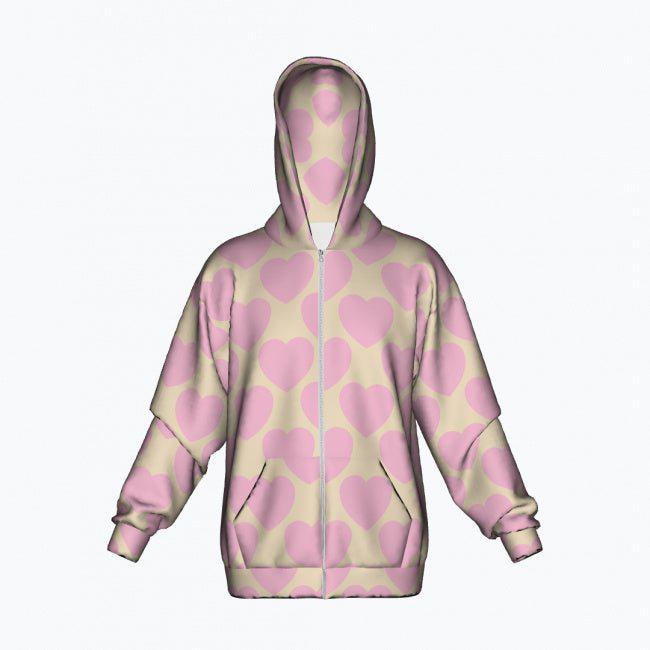 ELLIE LOVE soft - Cotton Zipper Hoodie | SHALMIAK