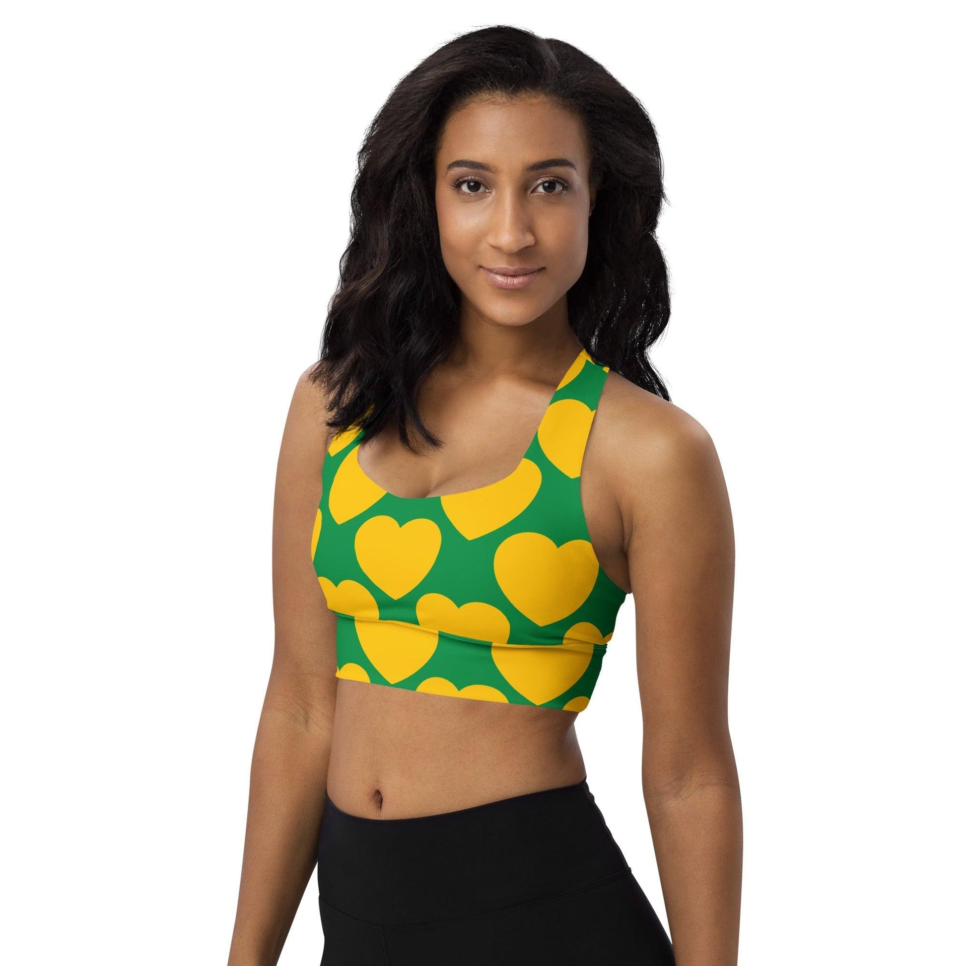 Sports Bra - ELLIE LOVE yellow green | SHALMIAK