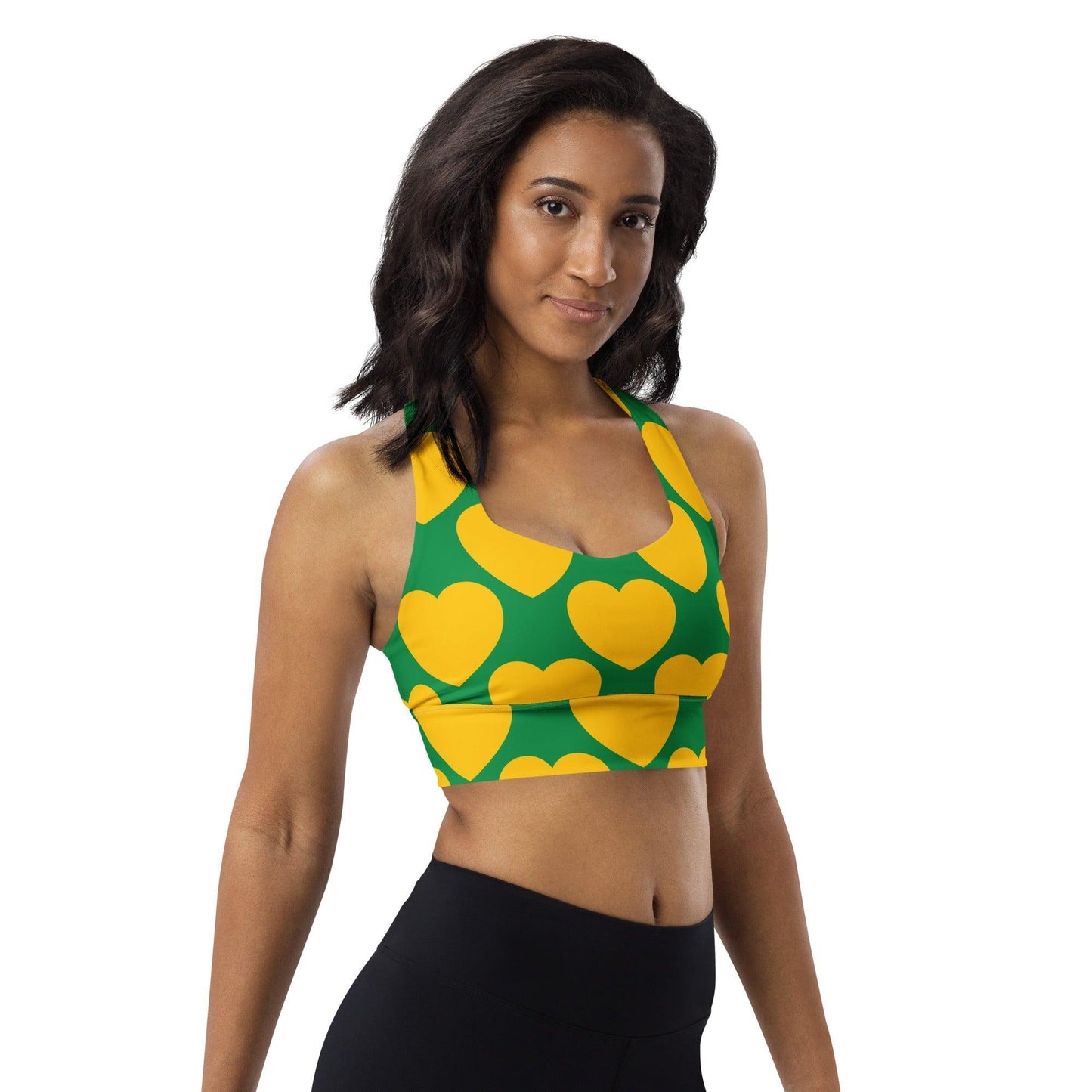 Sports Bra - ELLIE LOVE yellow green | SHALMIAK