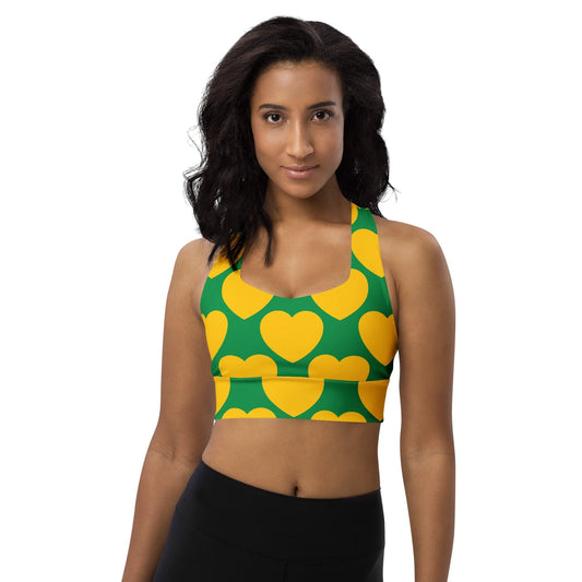 Sports Bra - ELLIE LOVE yellow green | SHALMIAK