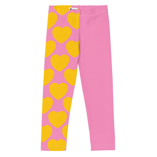 ELLIE LOVE yellow pink - Kids' Leggings | SHALMIAK