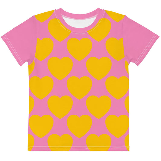 ELLIE LOVE yellow pink - Kids' T-Shirt | SHALMIAK