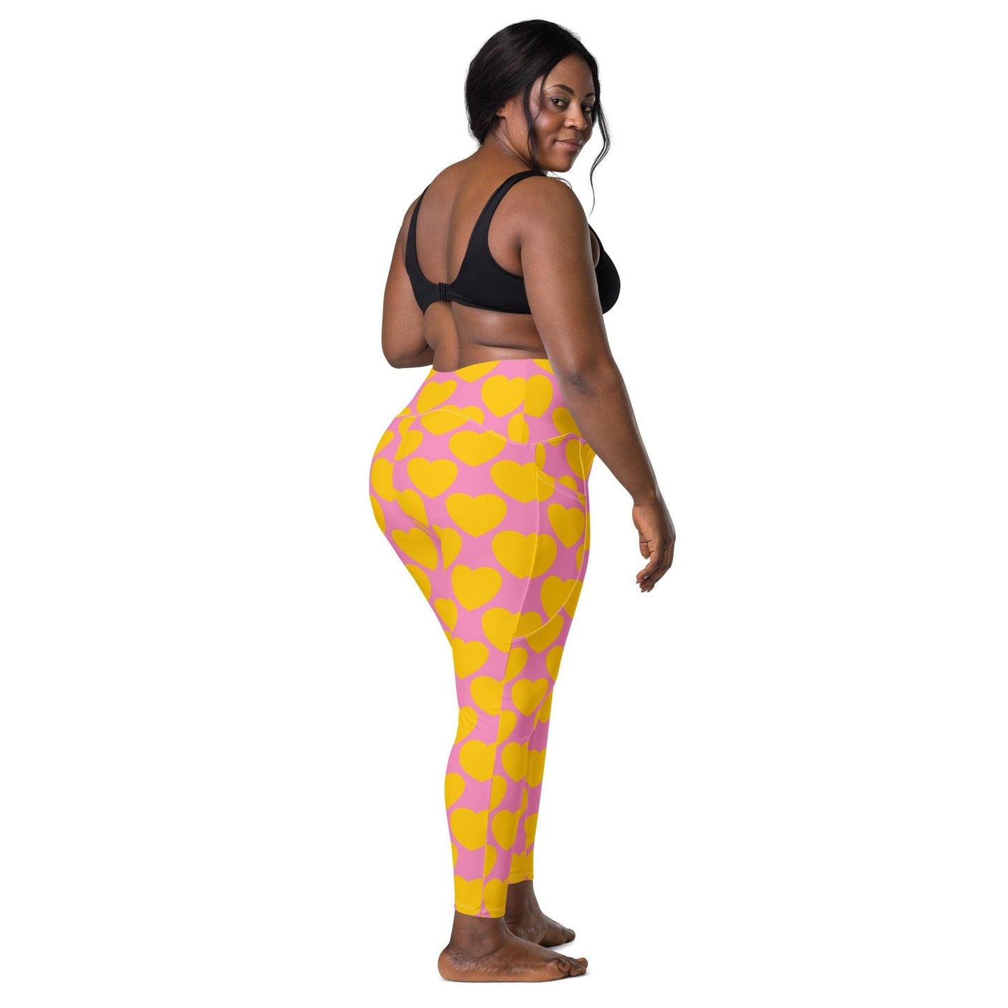 ELLIE LOVE yellow pink - Leggings With Pockets | SHALMIAK