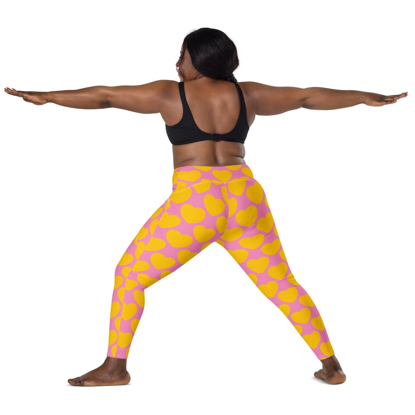 ELLIE LOVE yellow pink - Leggings With Pockets | SHALMIAK