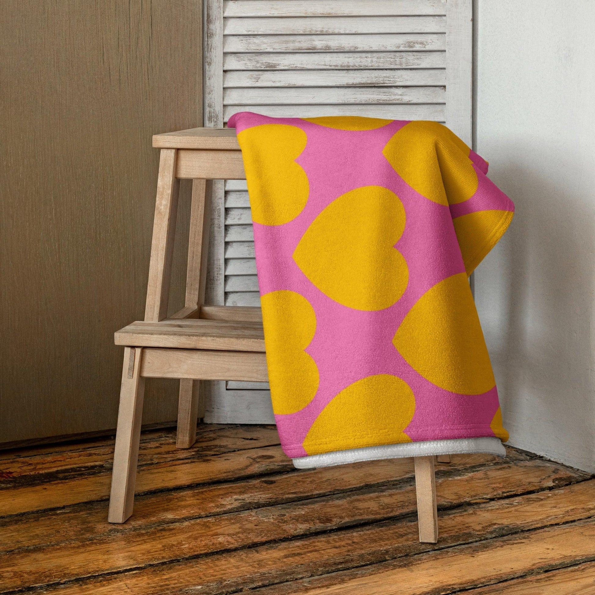 ELLIE LOVE yellow pink - Towel