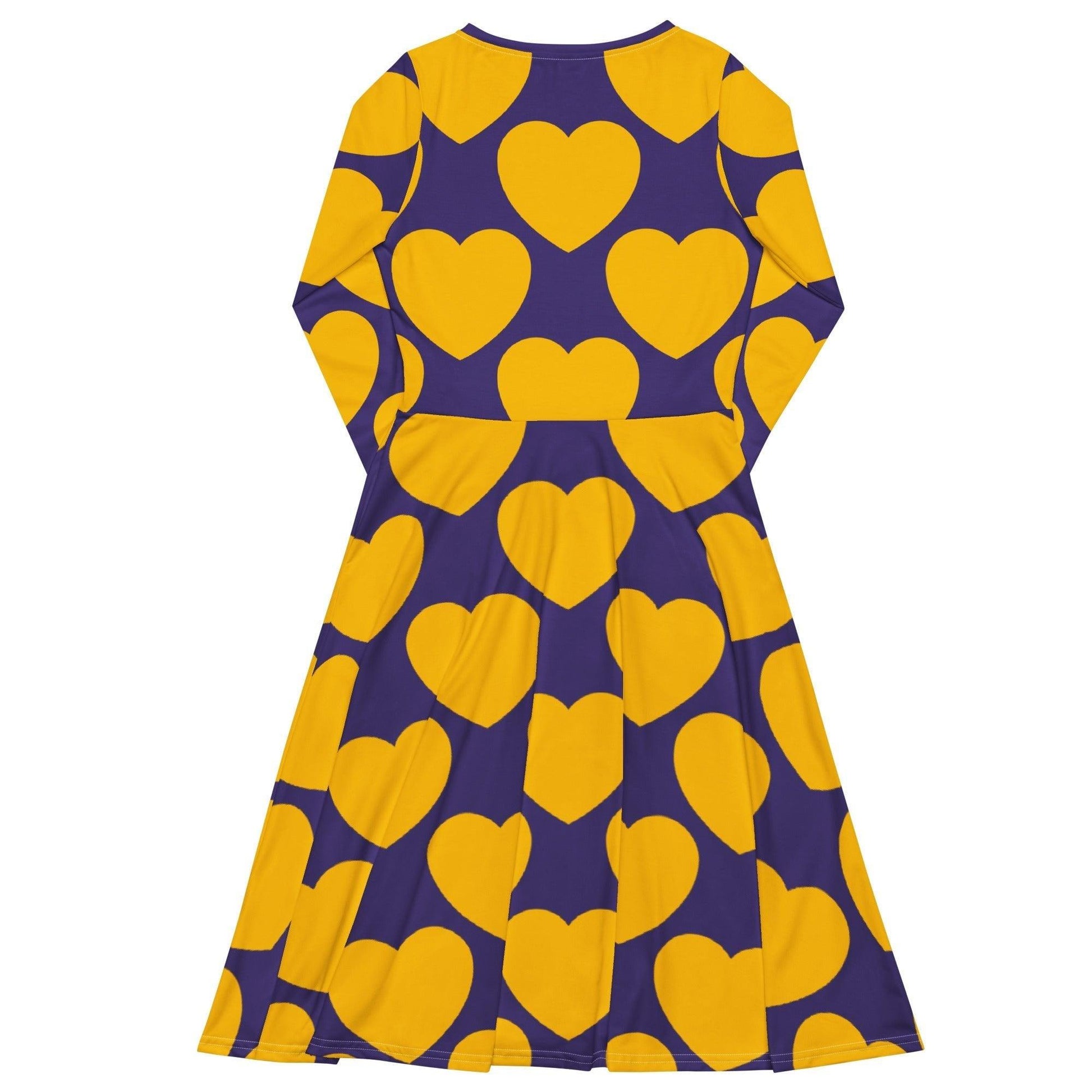 ELLIE LOVE yellow purple - Midi Dress With Pockets