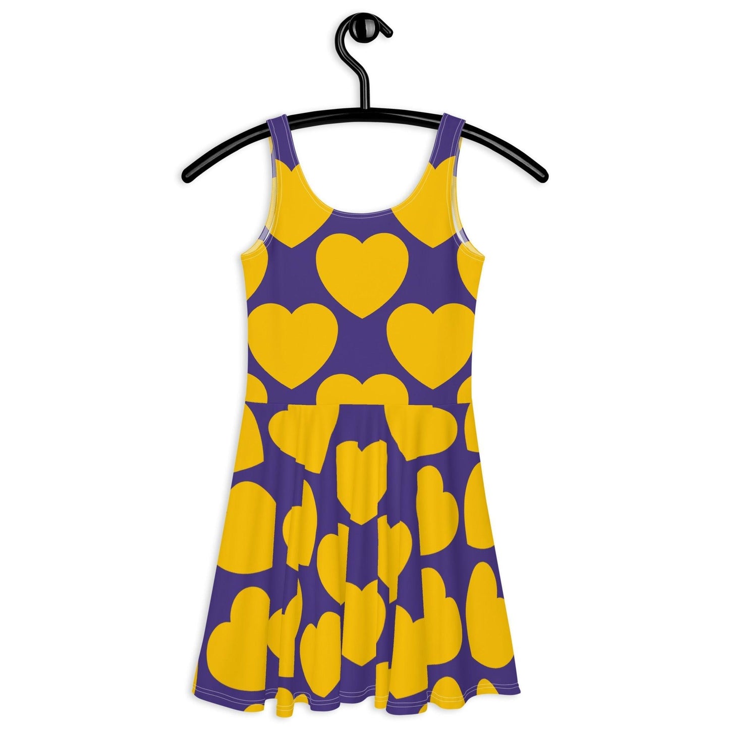 ELLIE LOVE yellow purple - Skater Dress | SHALMIAK