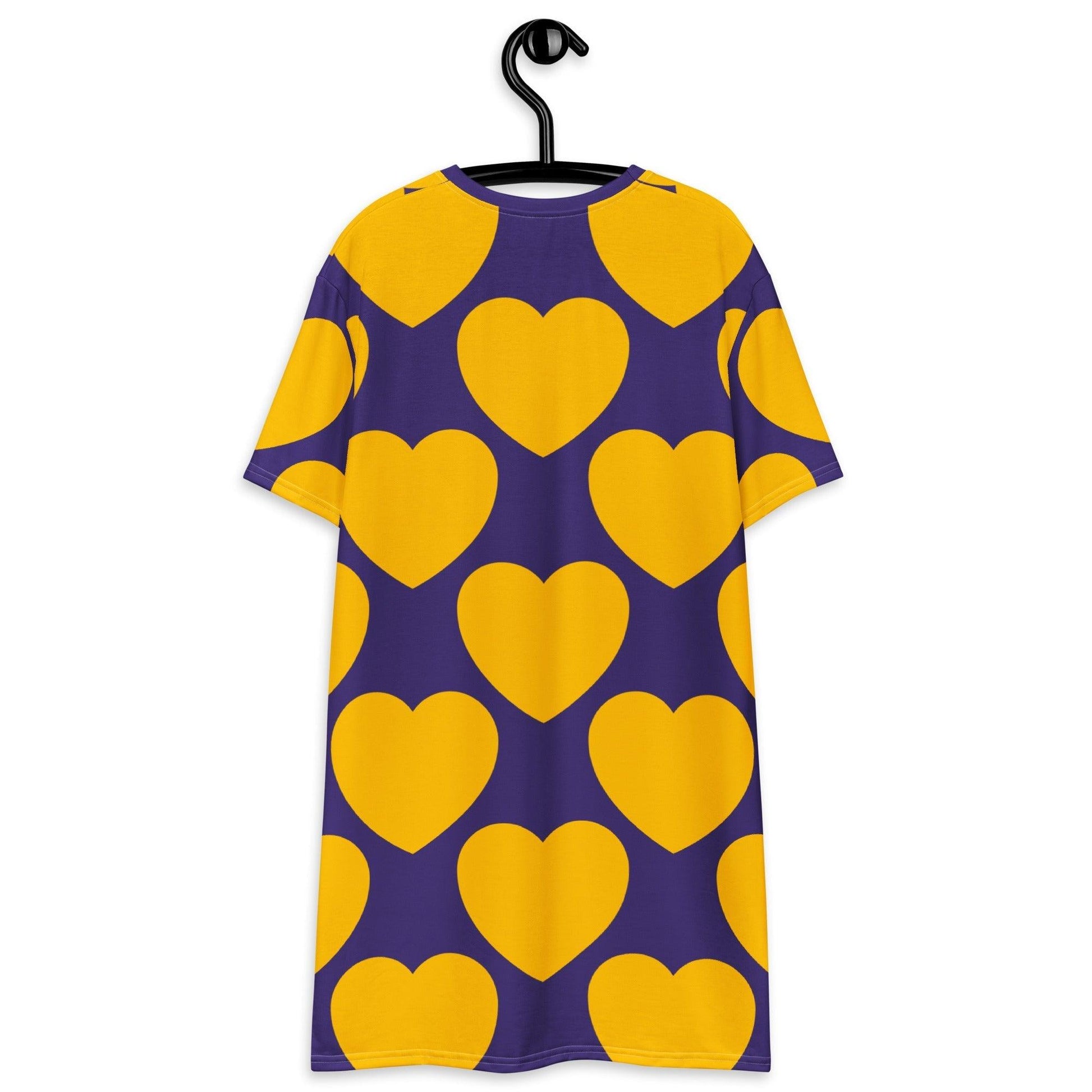 ELLIE LOVE yellow purple - T-Shirt Dress | SHALMIAK