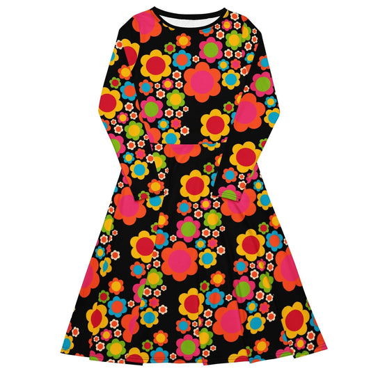ELLIE MIX - Midi Dress With Pockets | SHALMIAK