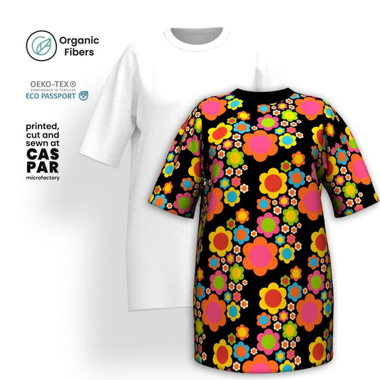 ELLIE MIX - Organic Cotton T-Shirt Dress | SHALMIAK