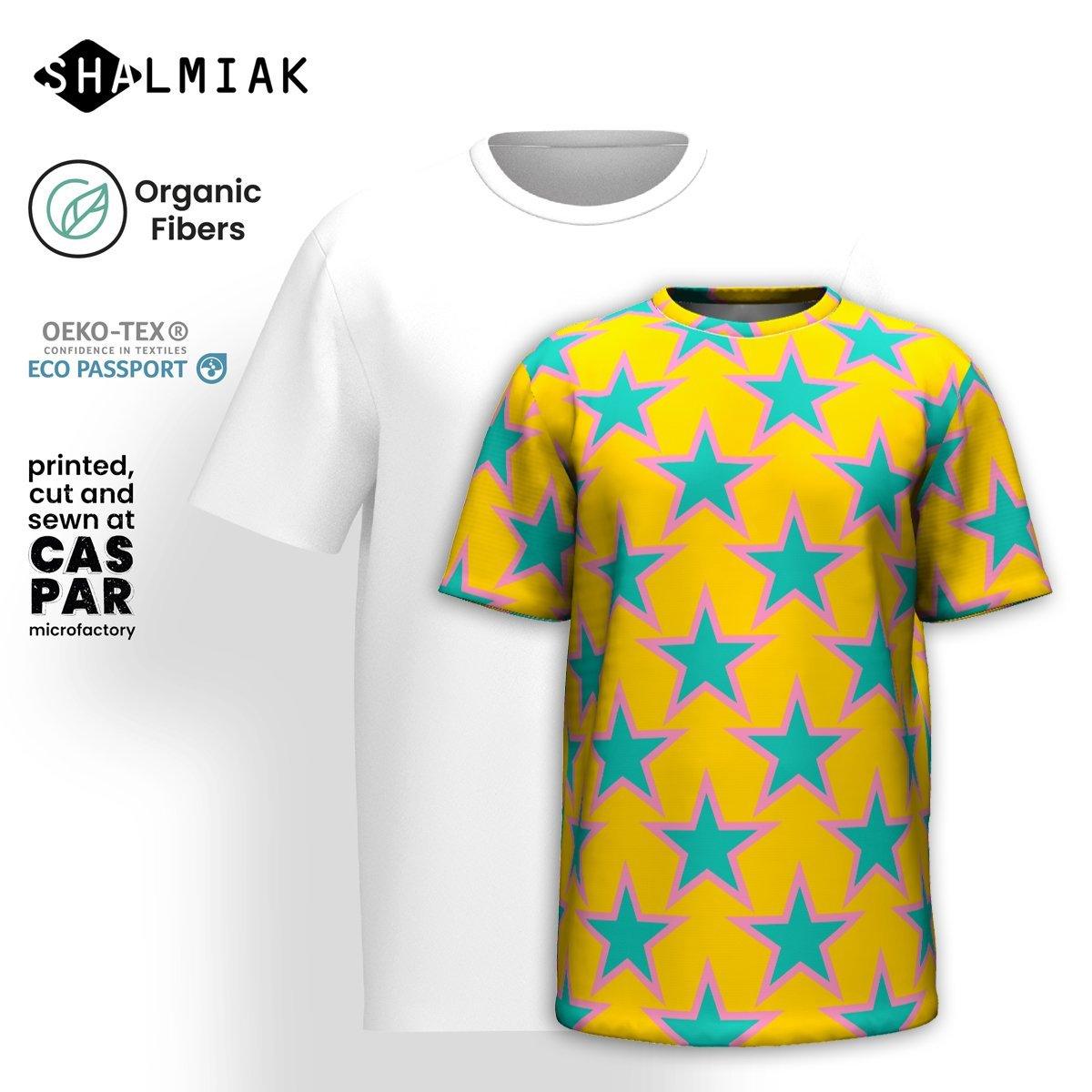 ELLIE STAR yellow - Organic Cotton T-Shirt | SHALMIAK