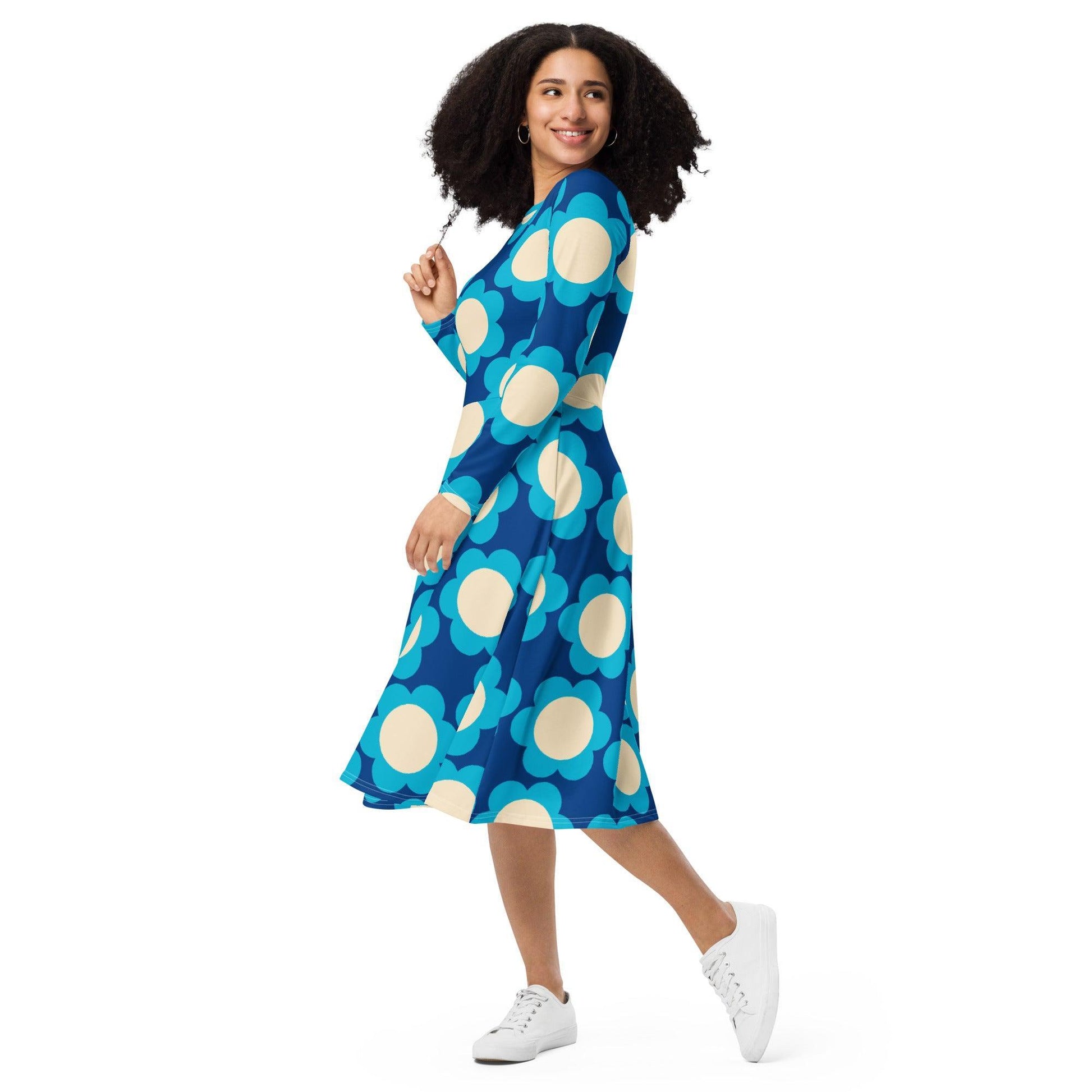 ELLIE blue - Midi Dress With Pockets