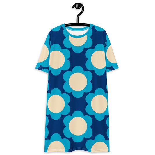 ELLIE blue - T-Shirt Dress | SHALMIAK