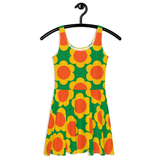 ELLIE green - Skater Dress | SHALMIAK