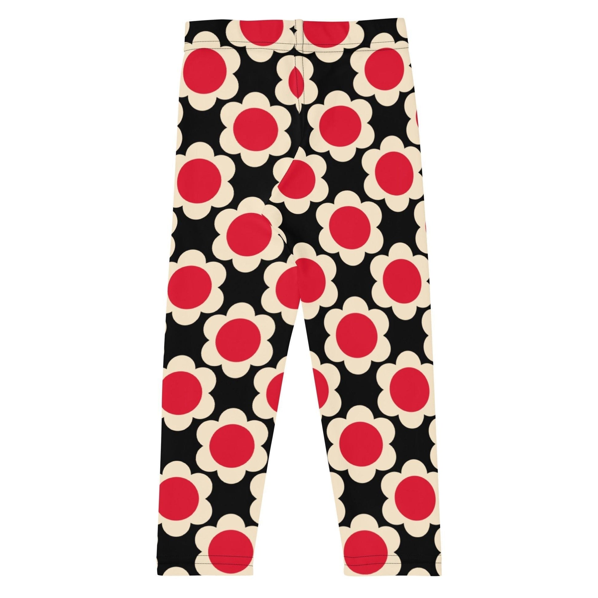 ELLIE red black -2- Kids' Leggings | SHALMIAK