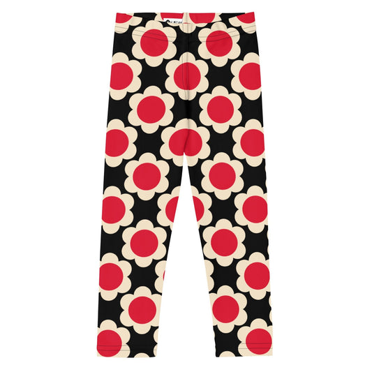 ELLIE red black -2- Kids' Leggings | SHALMIAK