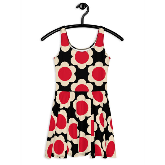 ELLIE red black - Skater Dress | SHALMIAK