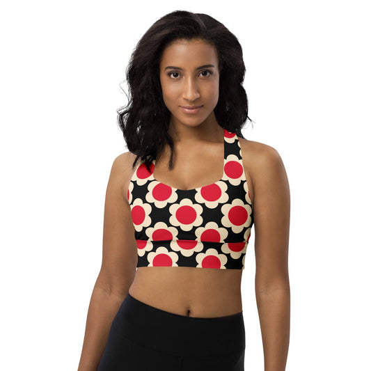 Sports Bra - ELLIE red black | SHALMIAK