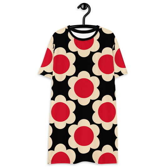 ELLIE red black - T-Shirt Dress | SHALMIAK