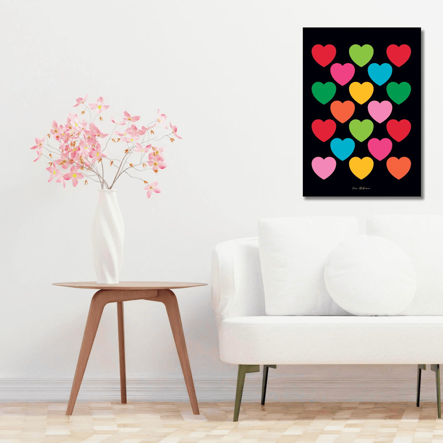 DIGITAL WALL ART - ELLIE LOVE mixblack