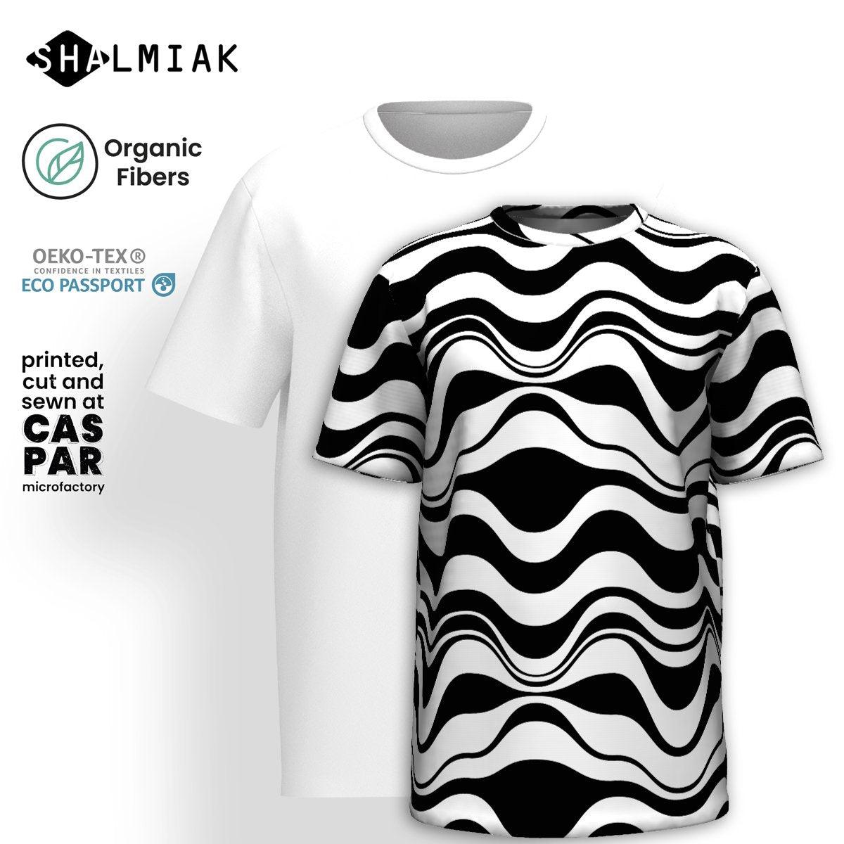 ENERGY WAVES black - Organic Cotton T-Shirt | SHALMIAK