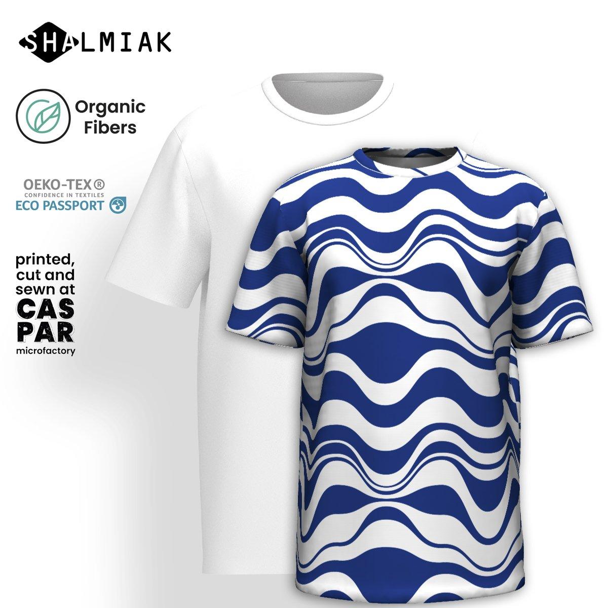 ENERGY WAVES blue - Organic Cotton T-Shirt | SHALMIAK