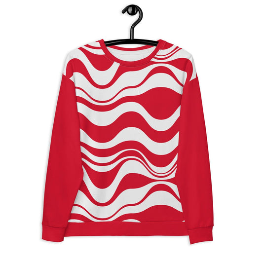 ENERGY WAVES red - Sweatshirt | SHALMIAK