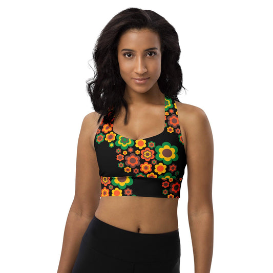 Sports Bra - FLORA FOREVER retro | SHALMIAK