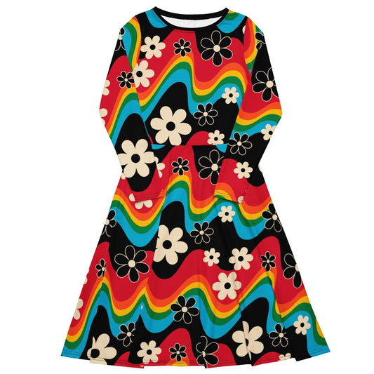 FLORA RAVE - Midi Dress With Pockets | SHALMIAK