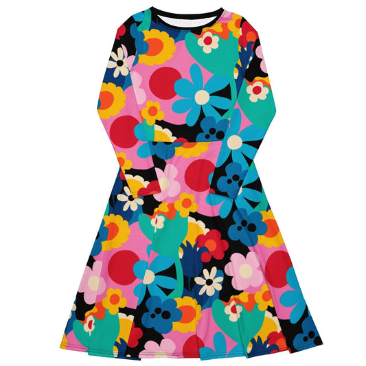 FLORALEI - Midi Dress With Pockets | SHALMIAK