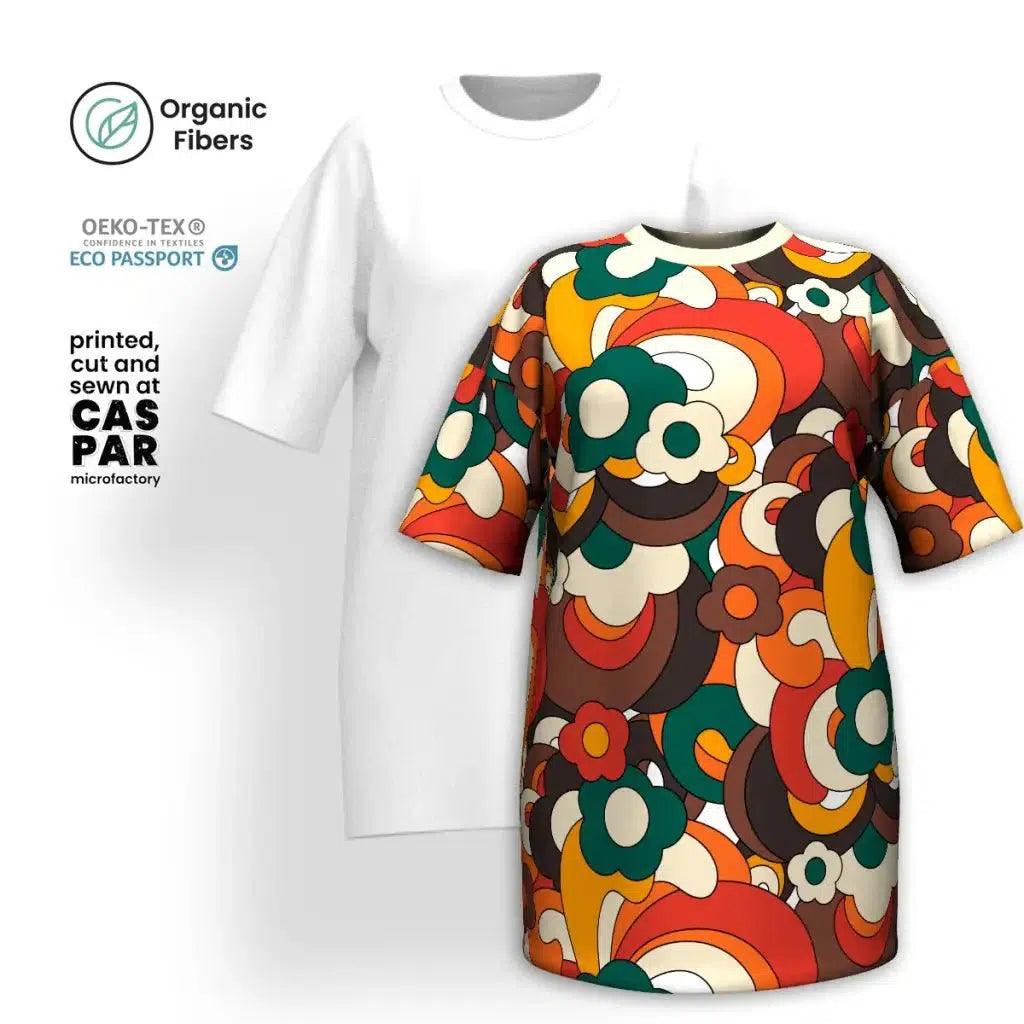 FLORENCE retro - Organic Cotton T-Shirt Dress | SHALMIAK