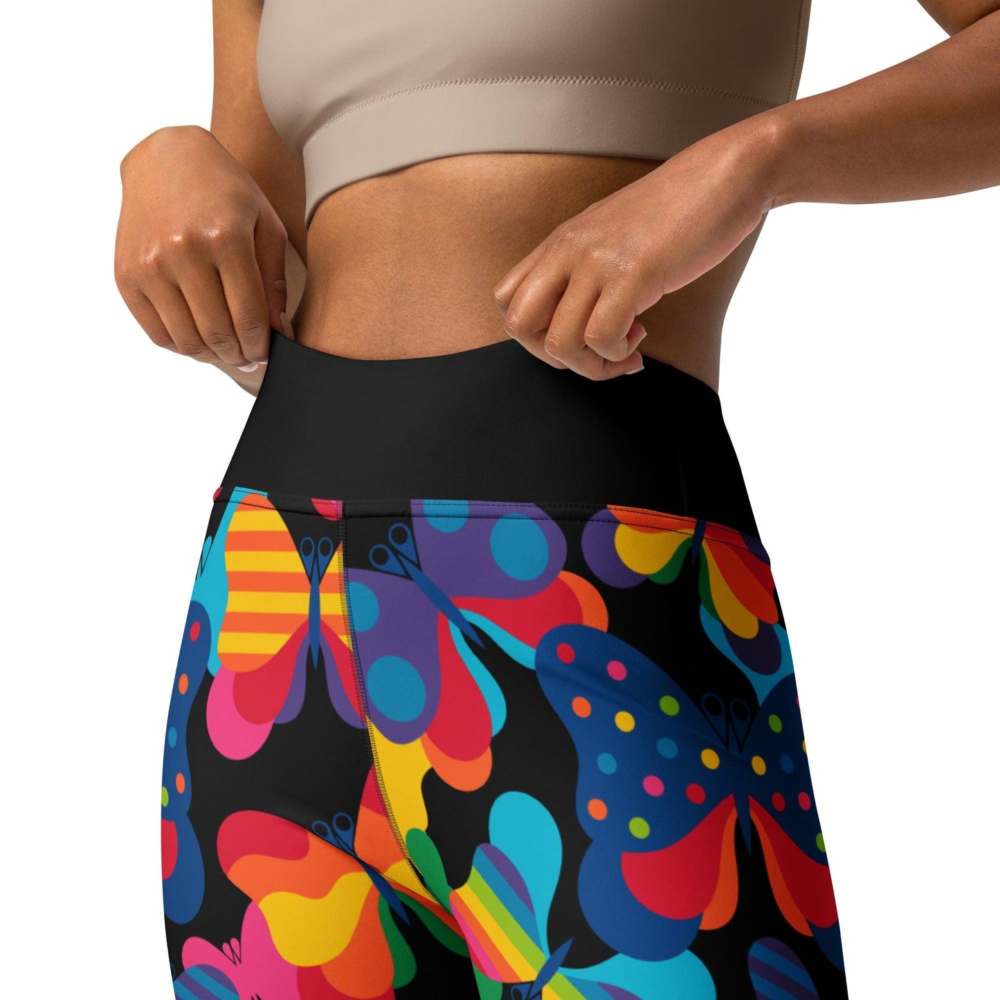 FLYRAVE black -2- Yoga Leggings | SHALMIAK