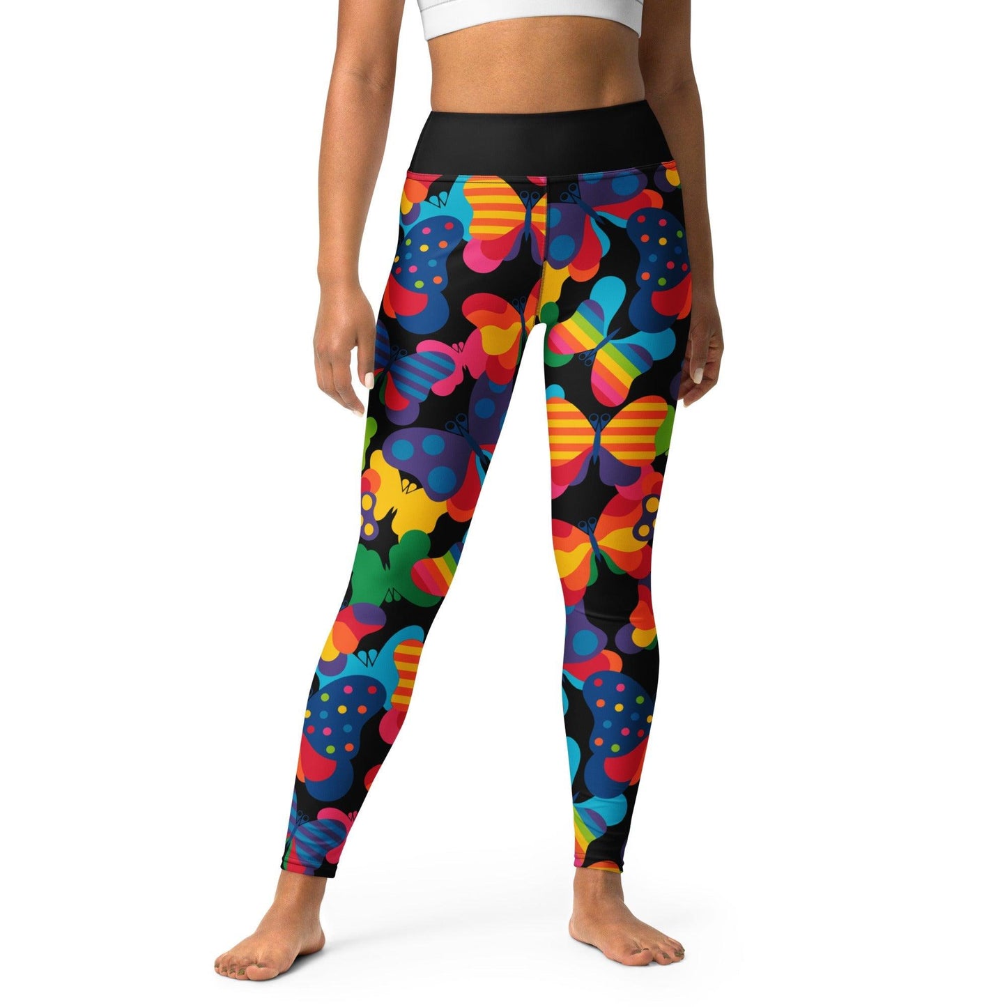 FLYRAVE black -2- Yoga Leggings | SHALMIAK