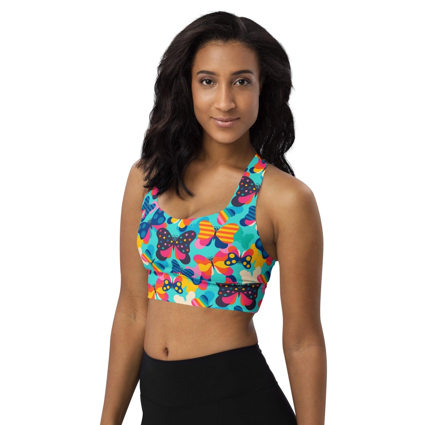Sports Bra - FLYRAVE turquoise | SHALMIAK