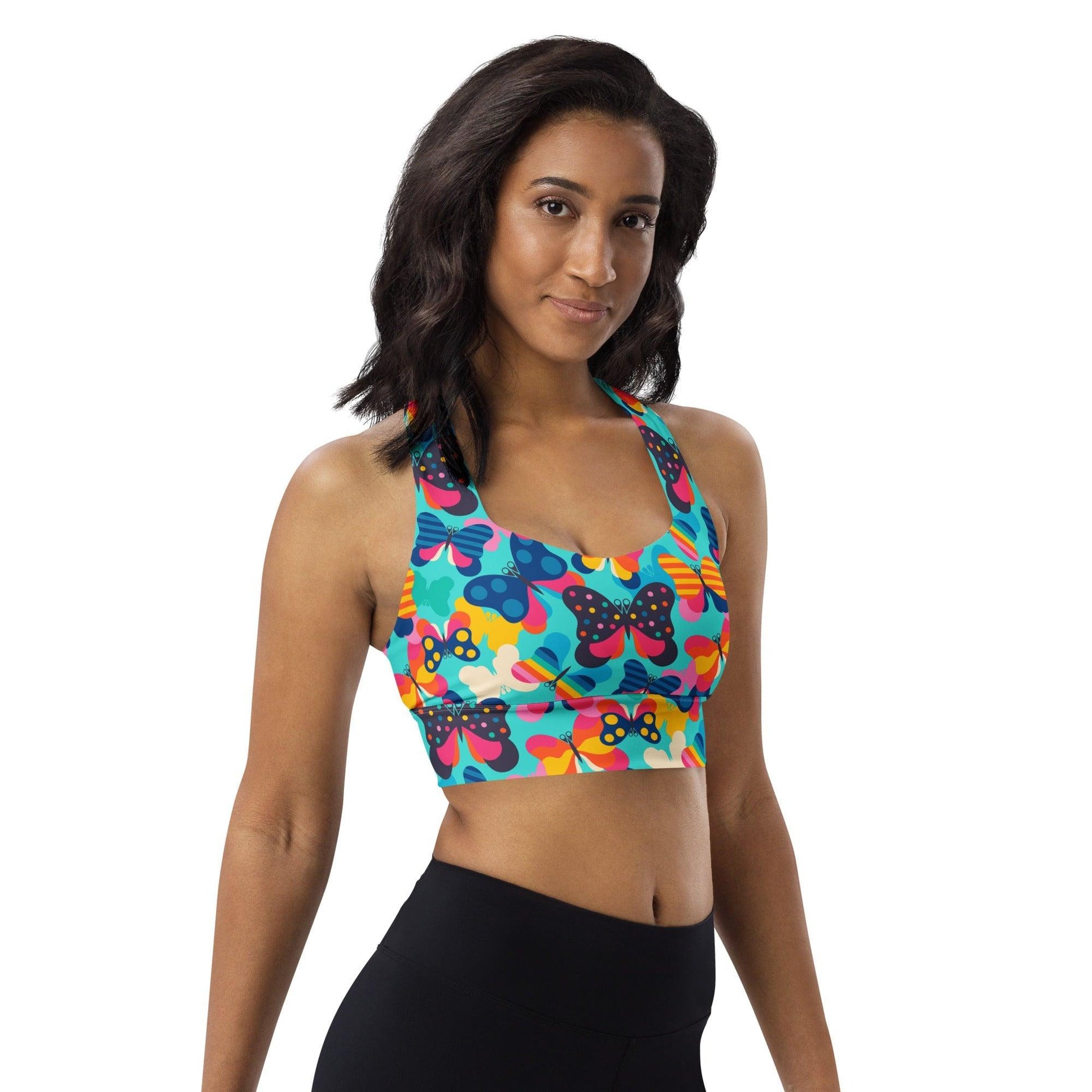 Sports Bra - FLYRAVE turquoise | SHALMIAK