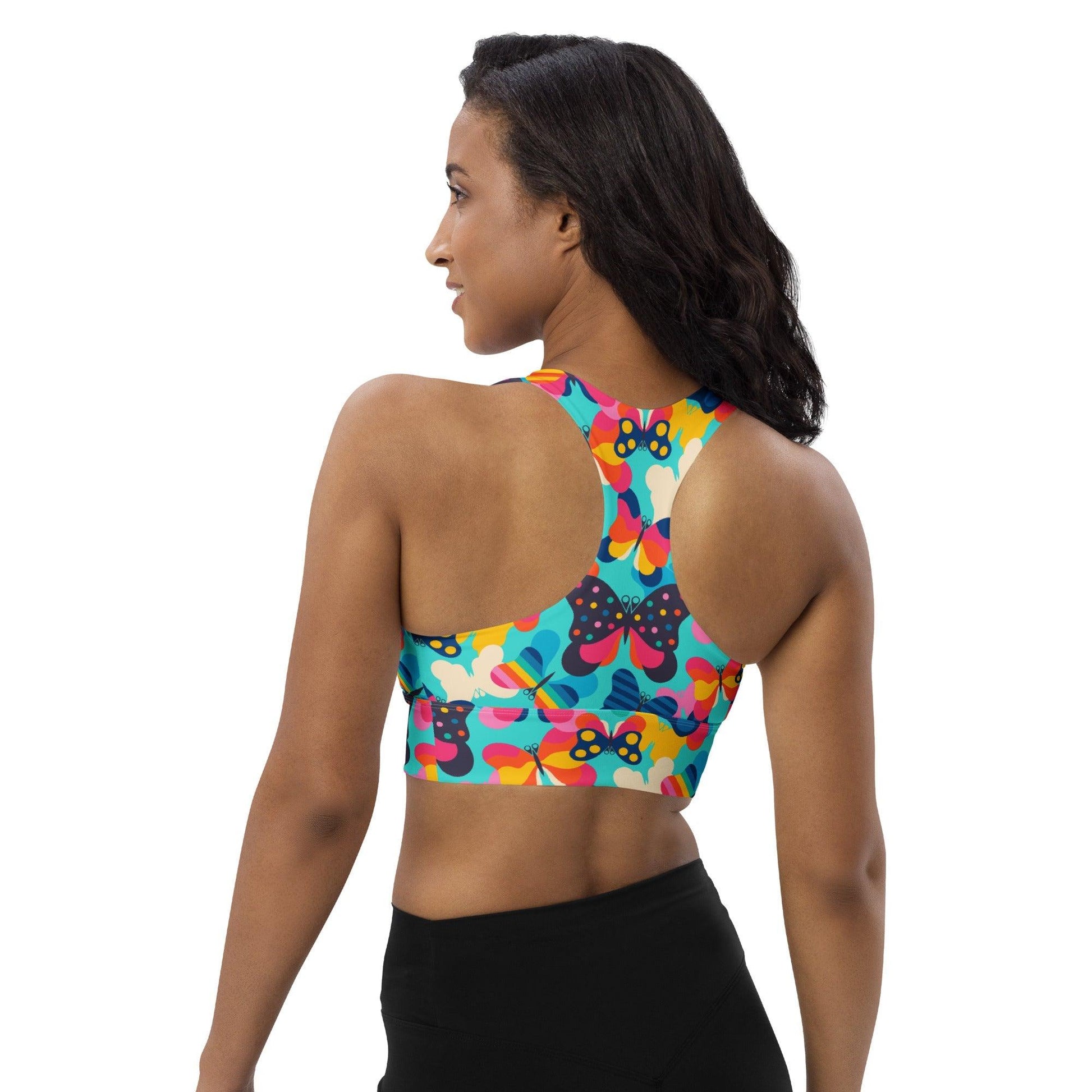 Sports Bra - FLYRAVE turquoise | SHALMIAK