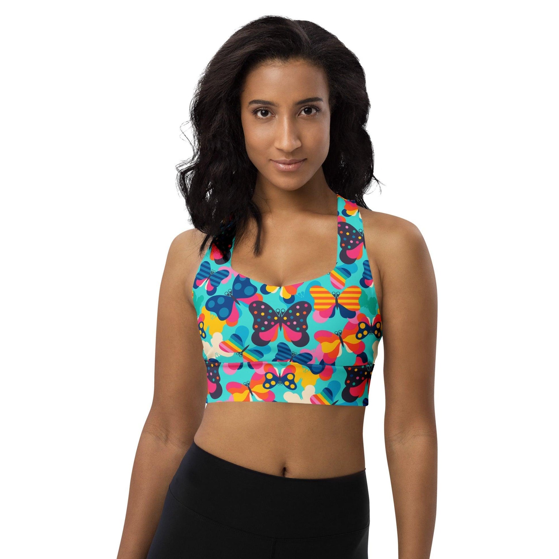 Sports Bra - FLYRAVE turquoise | SHALMIAK