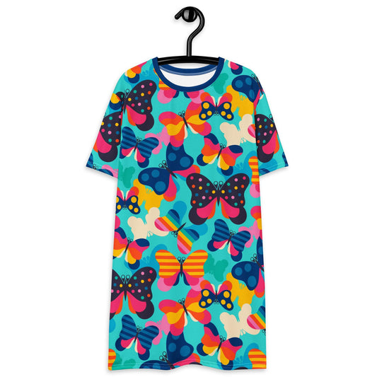 FLYRAVE turquoise - T-Shirt Dress | SHALMIAK
