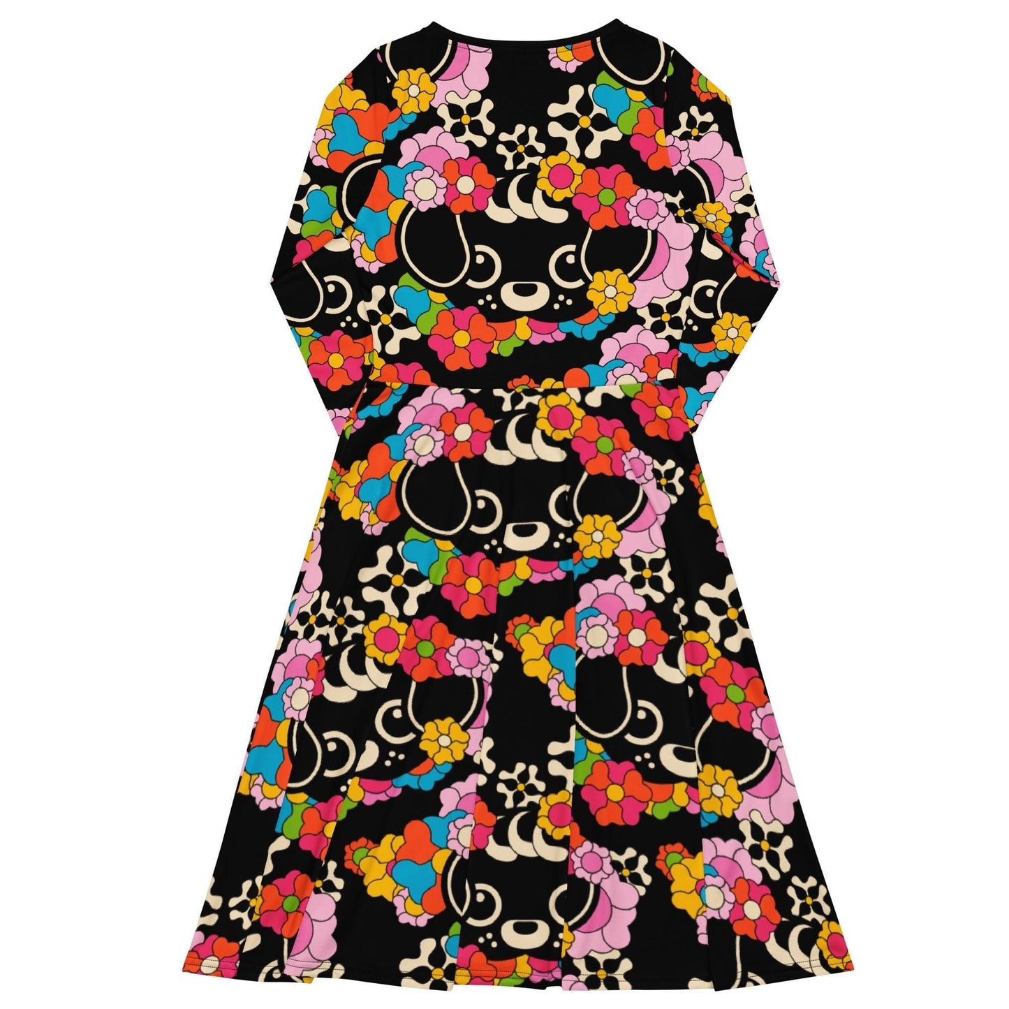 FUNKYPUP black - Midi Dress With Pockets | SHALMIAK