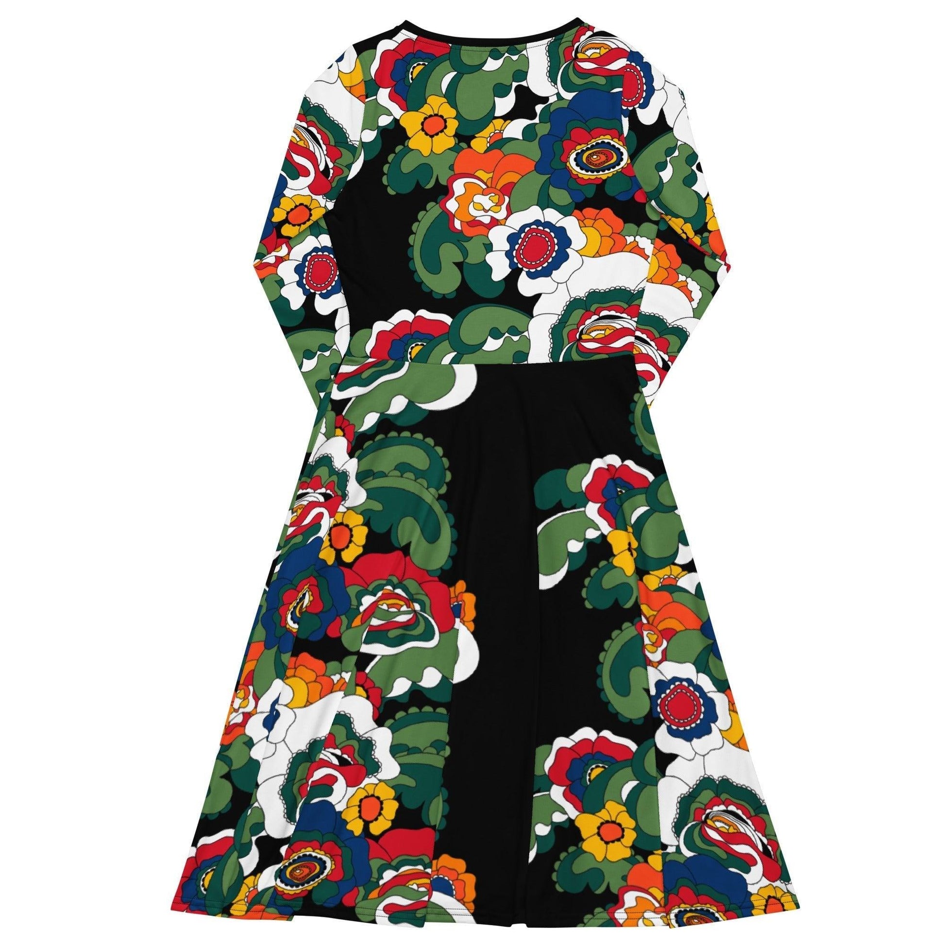 GROOVY KURBITS black - Midi Dress With Pockets | SHALMIAK