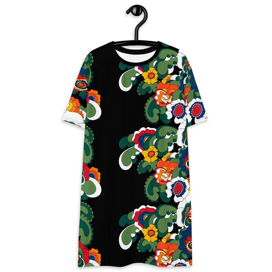 GROOVY KURBITS black - T-Shirt Dress | SHALMIAK