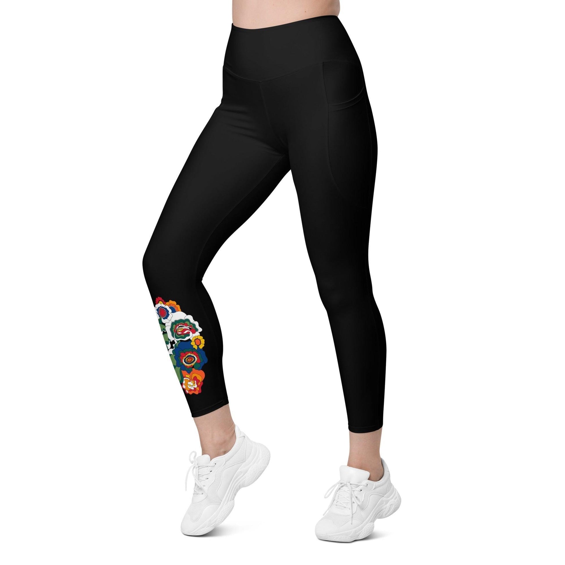 GROOVY KURBITS in black - Leggings With Pockets | SHALMIAK