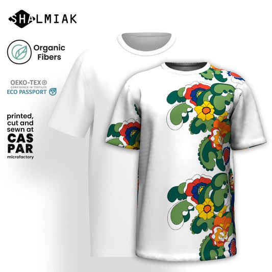 GROOVY KURBITS white - Organic Cotton T-Shirt | SHALMIAK