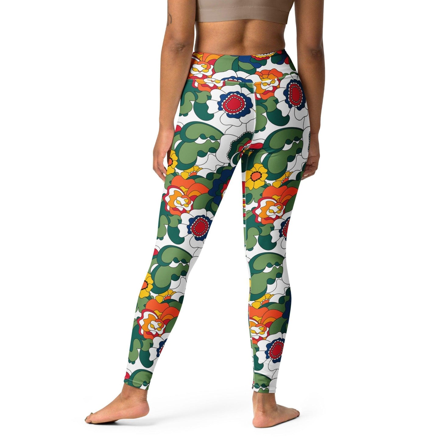 GROOVY KURBITS white - Yoga Leggings | SHALMIAK