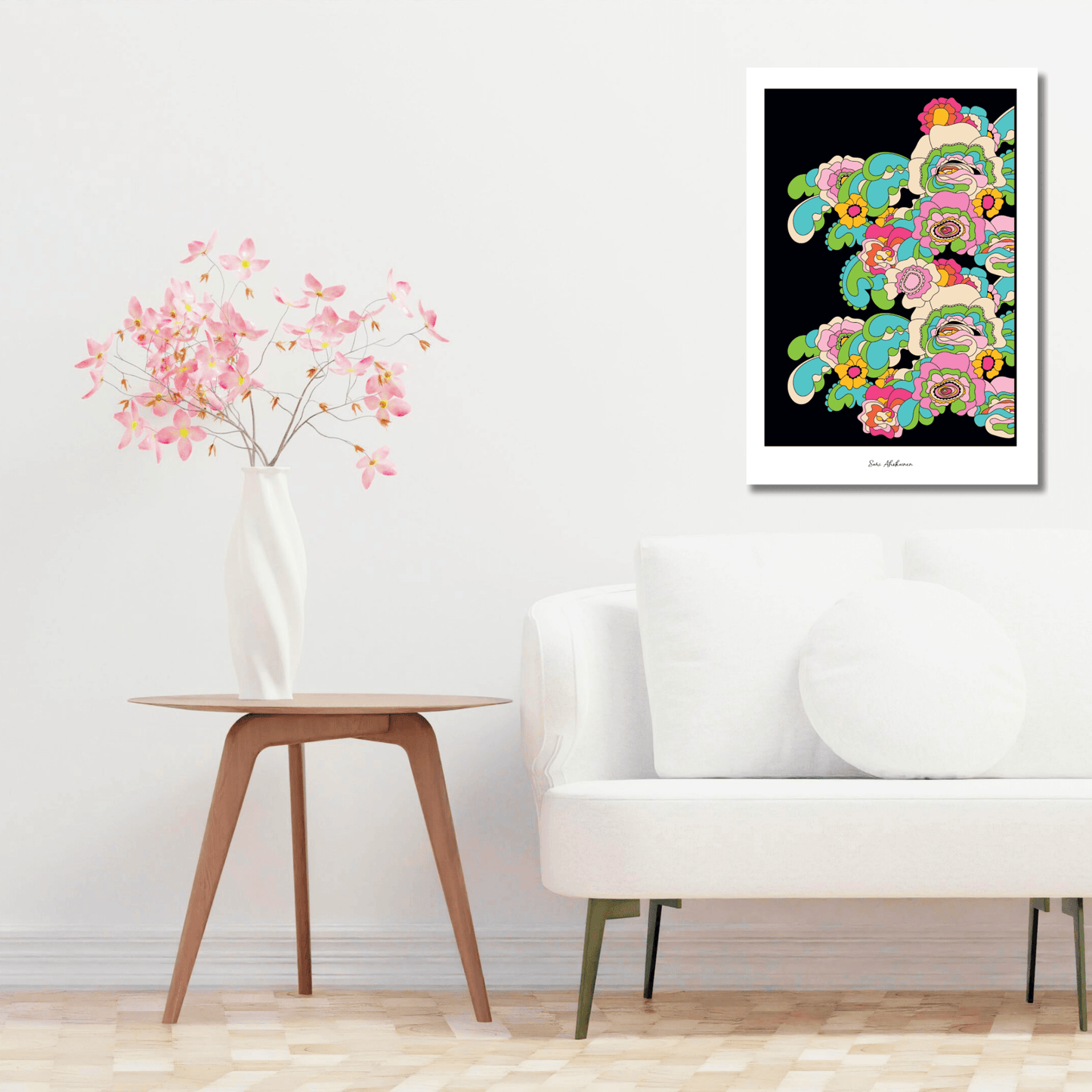 DIGITAL WALL ART - GROOVY KURBITS pastel