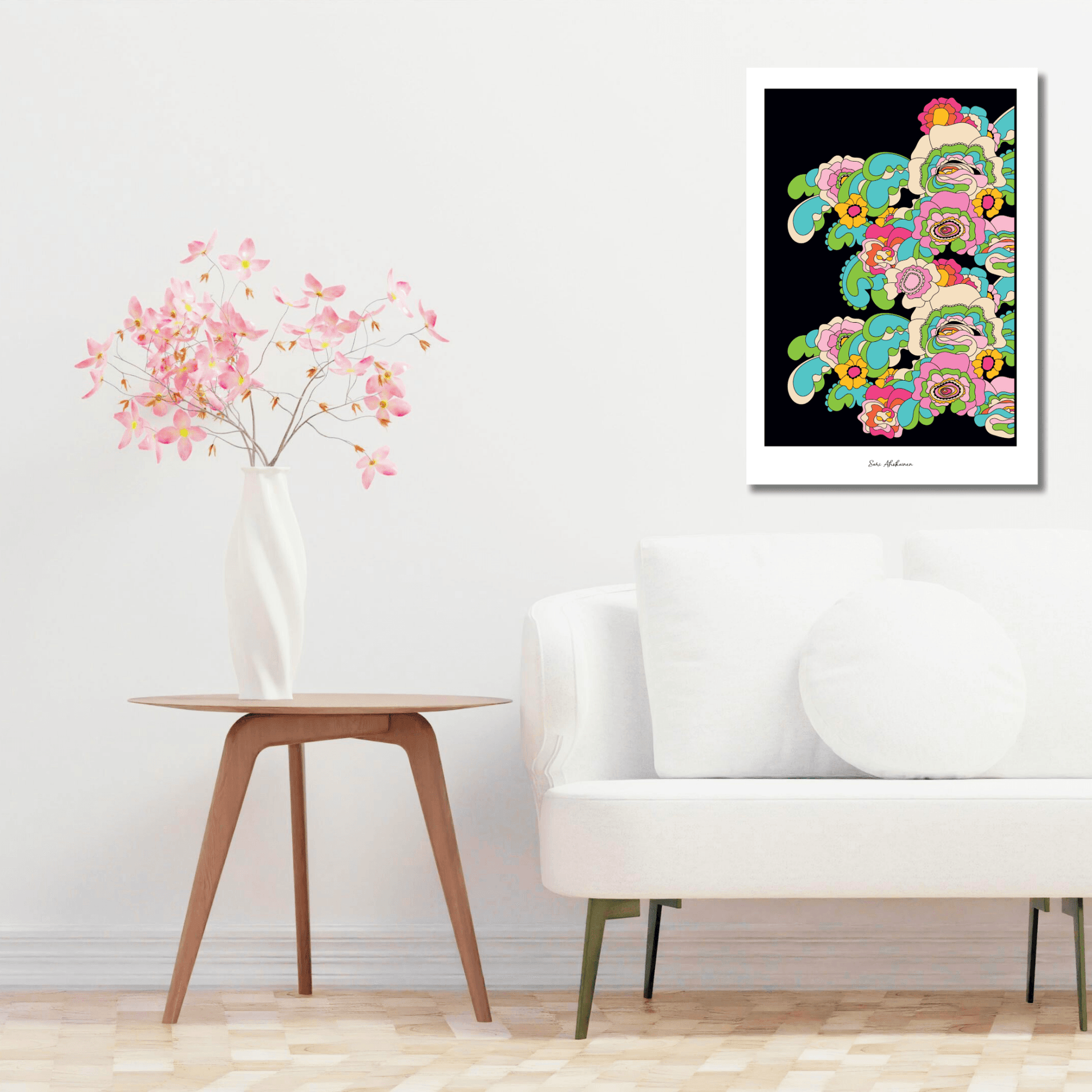 DIGITAL WALL ART - GROOVY KURBITS pastel