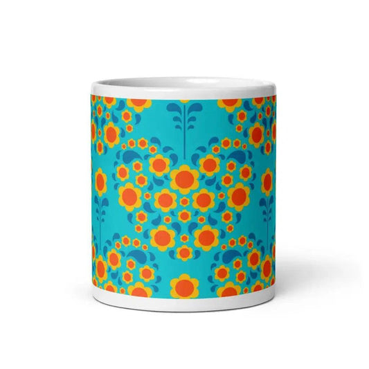 HEARTBEAT orange blue - Mug | SHALMIAK